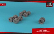  Armory  1/72 Avro Vulcan wheels with weighted tires ARAW72419