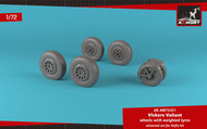 Vickers Valiant wheels with weighted tires #ARAW72421