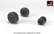 McDonnell F-4 Phantom II wheels w/ weighted tires, mid production #ARYAW32307