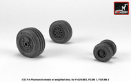  Armory  1/32 McDonnell F-4 Phantom-II wheels w/ weighted tires, late production ARYAW32308
