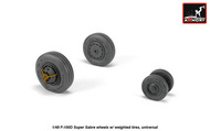 North-American F-100D Super Sabre wheels with weighted tires #ARYAW48316