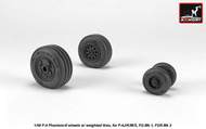 McDonnell F-4 Phantom II wheels w/ weighted tires, late production #ARYAW48325