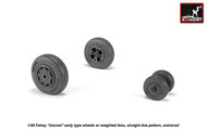  Armory  1/48 Fairey Gannet early type wheels with weighted tires of straight Tyre/Tire pattern ARYAW48410