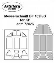  Artillery  1/72 Messerschmitt Bf.109F/G canopy mask ARTM72026