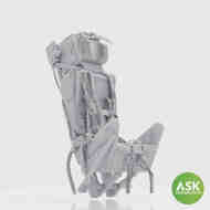 Martin-Baker M.B Mk.2E Ejection Seat - with seat belts, with survival - seat pan pack #200-A32038