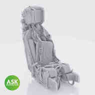 Martin-Baker Type 9B Mk.3 ejection seat for Sepecat Jaguar GR.1/GR.1A. Precisely 3D printed with integrated seat belt #200-A48058
