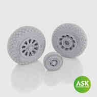 North-American P-51D Mustang - wheels incl. the tail wheel #200-A48088