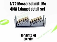  ASK/Art Scale  1/72 Messerschmitt Me.410A-1/U-2 & U4 - 3D print of engine exhausts 200-A72011
