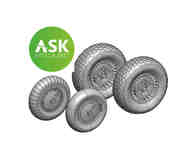 Messerschmitt Me.262-1a wheels detail set #200-A72042
