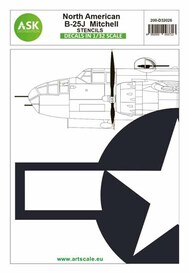  ASK/Art Scale  1/32 North-American B-25J Mitchell - stencils OUT OF STOCK IN US, HIGHER PRICED SOURCED IN EUROPE 200-D32026