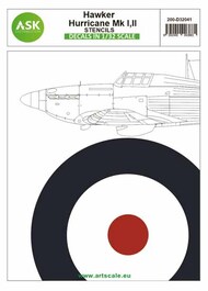  ASK/Art Scale  1/32 Hawker Hurricane Mk.I, Mk.II - stencils 200-D32041