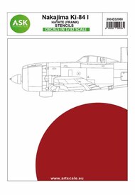  ASK/Art Scale  1/32 Nakajima Ki-84 Hayate (Frank) - STENCILS - Imperial Japanese Army Air Force, 200-D32060
