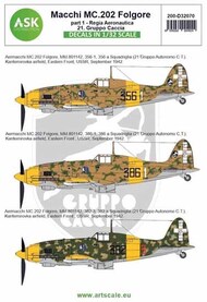  ASK/Art Scale  1/32 Macchi MC.202 Folgore Part 1 Regia Aeronautica 21e Gruppo Caccia - Pre-Order Item 200-D32070