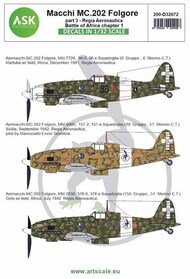 ASK/Art Scale  1/32 Macchi MC.202 Folgore Part 3 Regia Aeronautica Battle of Africa chapter 1 - Pre-Order Item 200-D32072