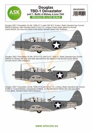  ASK/Art Scale  1/32 Douglas TBD-1 Devastator part 1 - Battle of Midway 4.June 1942 OUT OF STOCK IN US, HIGHER PRICED SOURCED IN EUROPE 200-D32083