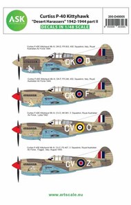  ASK/Art Scale  1/48 Curtiss P-40 Kittyhawk 'Desert Harassers' 1942-1944 part II 200-D48005