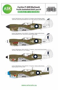  ASK/Art Scale  1/48 Curtiss P-40N Warhawk Pacific battlefield RAAF part III 200-D48008