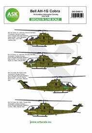  ASK/Art Scale  1/48 Bell AH-1G Cobra 1th Aviation Helicopter Cavalery D/227 AHB 200-D48015