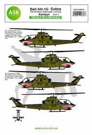  ASK/Art Scale  1/48 Bell AH-1G Cobra 'Kentaur' 3th Aviation helicopter cavalry part 1 200-D48016