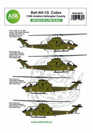  ASK/Art Scale  1/48 Bell AH-1G Cobra 114th Aviation helicopter cavalery 200-D48019