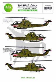  ASK/Art Scale  1/48 Bell AH-1G Cobra 'Kentaur' 3th Aviation helicopter cavalry part 2 200-D48031