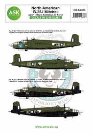  ASK/Art Scale  1/48 B-25J Mitchell part 1 - Royal Australian Air Force OUT OF STOCK IN US, HIGHER PRICED SOURCED IN EUROPE 200-D48035