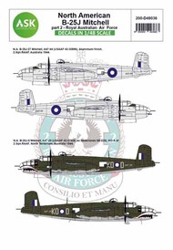  ASK/Art Scale  1/48 B-25J Mitchell part 2 - Royal Australian Air Force OUT OF STOCK IN US, HIGHER PRICED SOURCED IN EUROPE 200-D48036