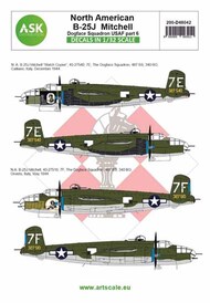  ASK/Art Scale  1/48 North-American B-25J Mitchell part 6 OUT OF STOCK IN US, HIGHER PRICED SOURCED IN EUROPE 200-D48042