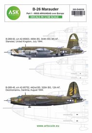  ASK/Art Scale  1/48 Martin B-26B Marauder part 1 200-D48058