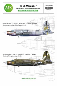  ASK/Art Scale  1/48 Martin B-26B Marauder part 2 200-D48059