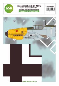  ASK/Art Scale  1/48 Messerchmitt Bf.109E part 1 - Insignias, Crosses and Vertical Stabilizers 1937-1943 200-D48062