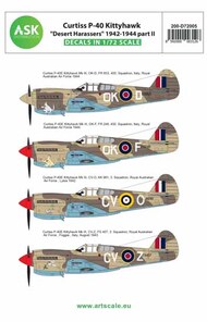 ASK/Art Scale  1/72 Curtiss P-40 Kittyhawk 'Desert Harassers' 1942-1944 part II 200-D72005