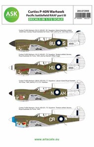  ASK/Art Scale  1/72 Curtiss P-40N Warhawk Pacific battlefield RAAF part III 200-D72008