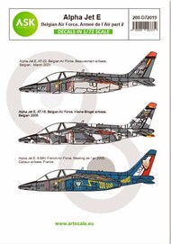  ASK/Art Scale  1/72 Alpha Jet E Belgian Air Force and Armee de l'Air part 2 200-D72019