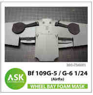 Messerschmitt Bf-109G-5/G-6 Wheel bays - FOAM flexible express fit mask #200-F24001