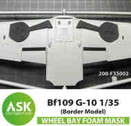  ASK/Art Scale  1/35 Messerschmitt Bf.109G-10 Wheel bays - FOAM flexibel express fit mask 200-F35002