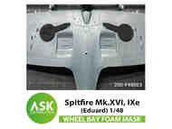  ASK/Art Scale  1/48 Supermarine Spitfire Mk.XVI, Supermarine Spitfire Mk.IXe Foam flexible wheel bays mask 200-F48003