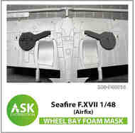 Supermarine Seafire F.XVII Foam flexible wheel bays mask 200-F48016
