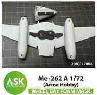 Messerschmitt Me-262A-1 Flexible Foam Masking Plugs for Wheel Bays and Engines #200-F72006
