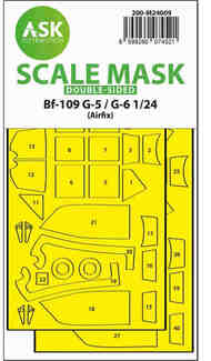  ASK/Art Scale  1/24 Messerschmitt Bf 109G-5 / G-6 double-sided express fit mask - Pre-Order Item 200-M24009