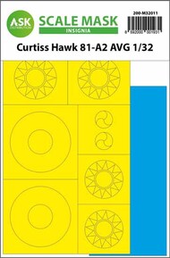  ASK/Art Scale  1/32 Curtiss Hawk 81-A2 AVG INSIGNIA masks 200-M32011