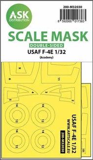  ASK/Art Scale  1/32 USAF McDonnell F-4E Phantom Viet-Nam war double-sided mask OUT OF STOCK IN US, HIGHER PRICED SOURCED IN EUROPE 200-M32030