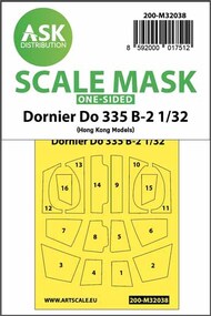  ASK/Art Scale  1/32 Dornier Do.335B-2 one-sided mask 200-M32038