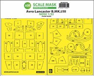  ASK/Art Scale  1/32 Avro Lancaster Nose kit express self adhesive masks 200-M32059