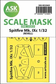  ASK/Art Scale  1/32 Supermarine Spitfire Mk.IXc double-sided fit mask OUT OF STOCK IN US, HIGHER PRICED SOURCED IN EUROPE 200-M32068