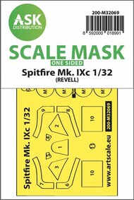  ASK/Art Scale  1/32 Supermarine Spitfire Mk.IXc one-sided fit mask OUT OF STOCK IN US, HIGHER PRICED SOURCED IN EUROPE 200-M32069