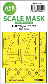  ASK/Art Scale  1/32 Northrop F-5F Tiger II double-sided express fit mask 200-M32110