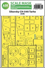  ASK/Art Scale  1/35 Sikorsky CH-54A Tarhe double-sided express fit mask OUT OF STOCK IN US, HIGHER PRICED SOURCED IN EUROPE 200-M35005