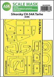 ASK/Art Scale  1/35 Sikorsky CH-54A Tarhe one-sided express fit mask 200-M35006