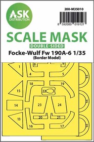  ASK/Art Scale  1/35 Focke-Wulf Fw.190A-6 double-sided painting mask 200-M35010